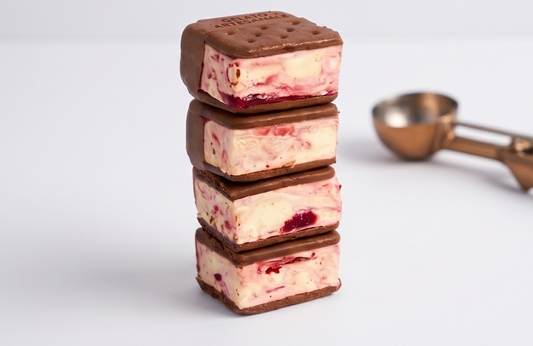 Berry Vanilla Sandwich Ice Cream